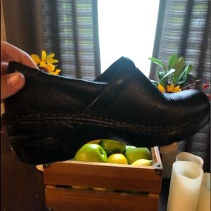 Margaret Black mule clogs